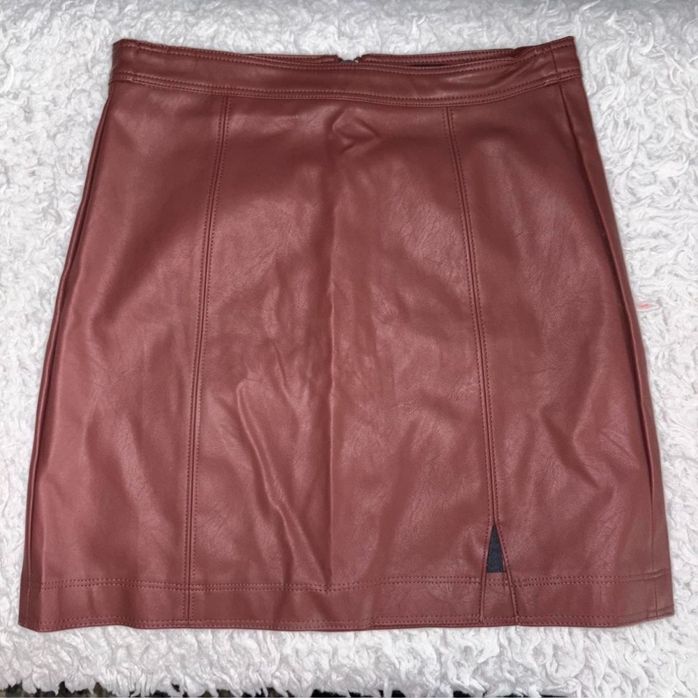 Leather Mini Skirt